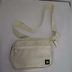 Euc  Thread Cream Belt Bag with Adjustable Strap